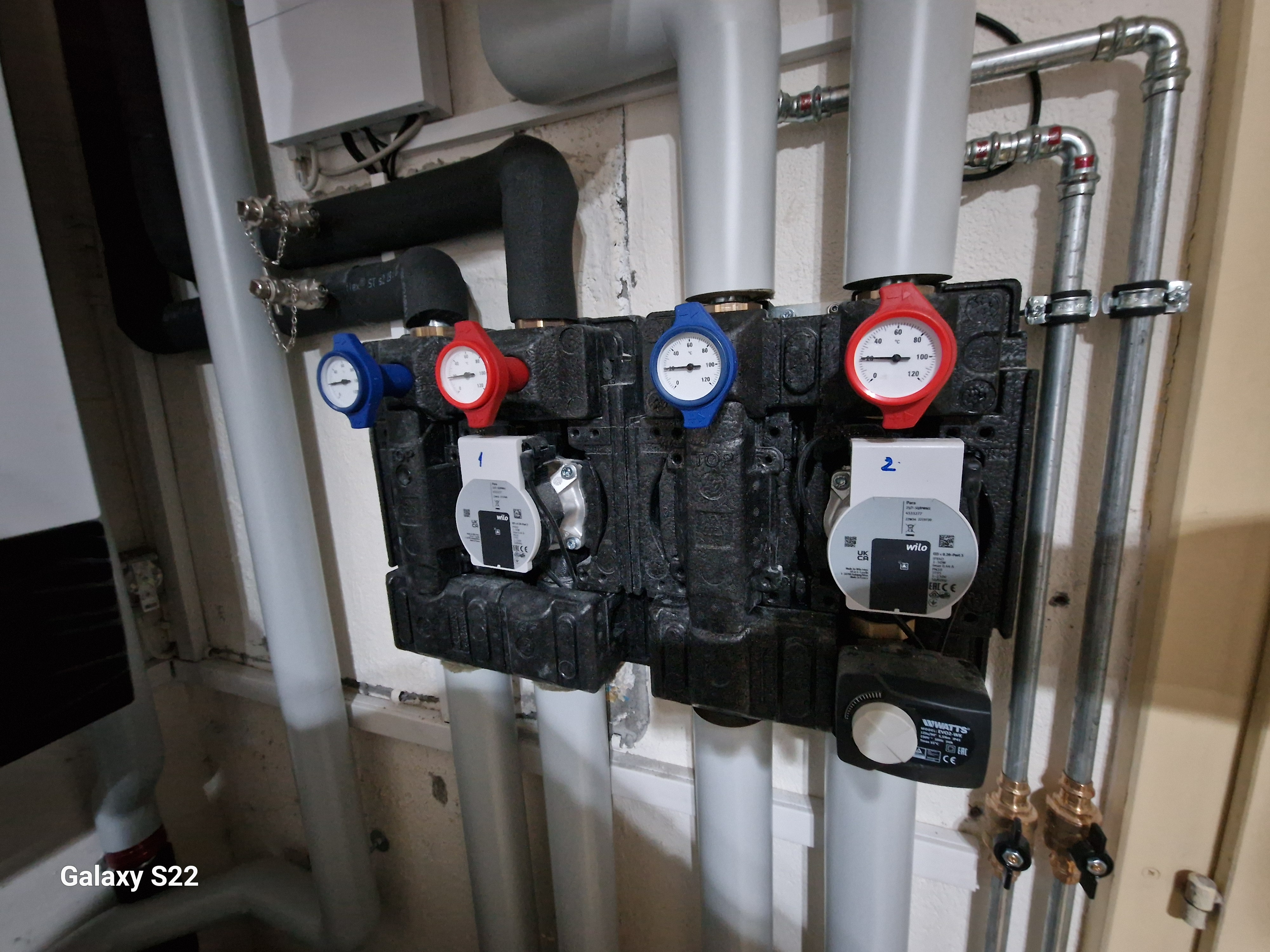 Réseau hydraulique d’une pompe à chaleur